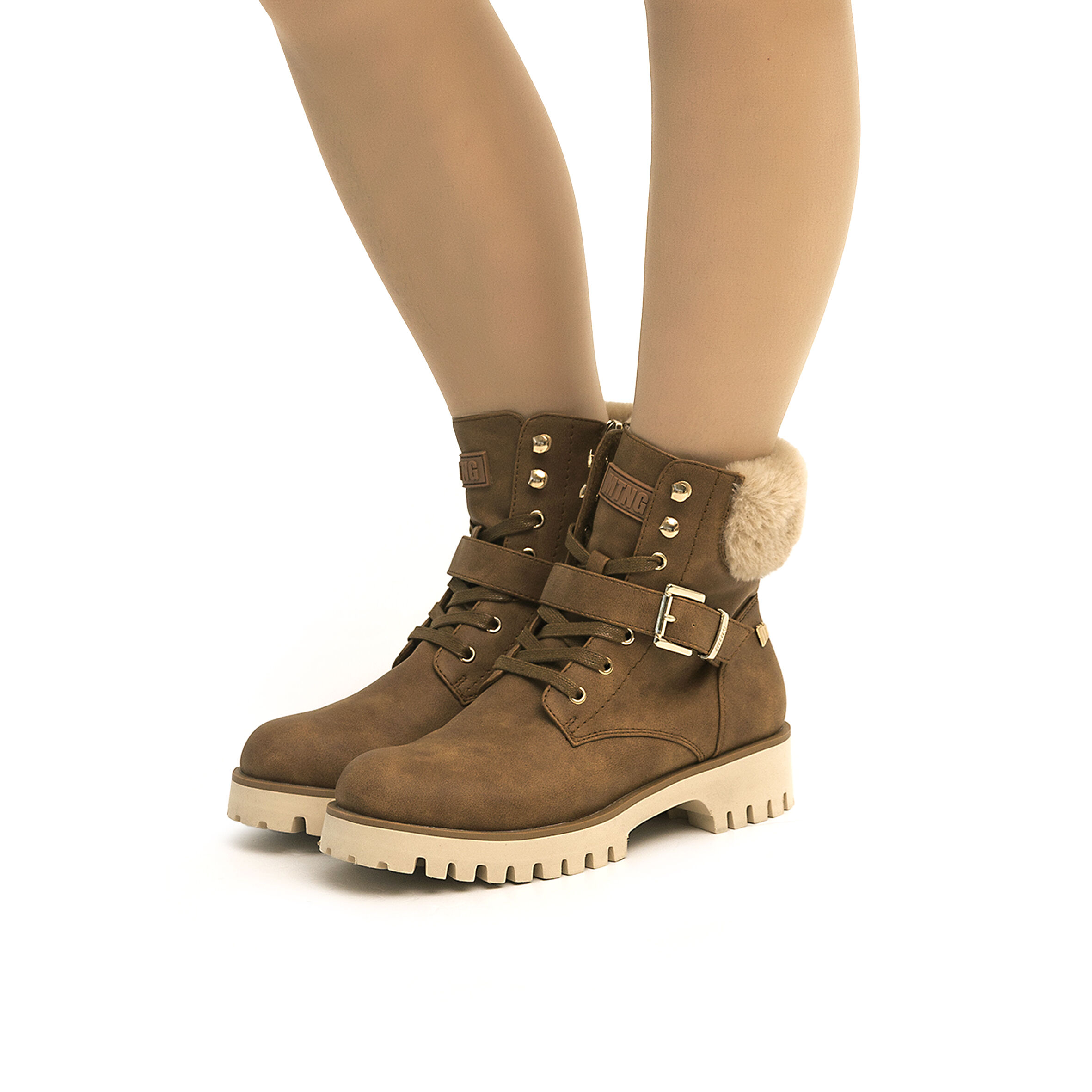 Botines mujer marrones 2025 planos